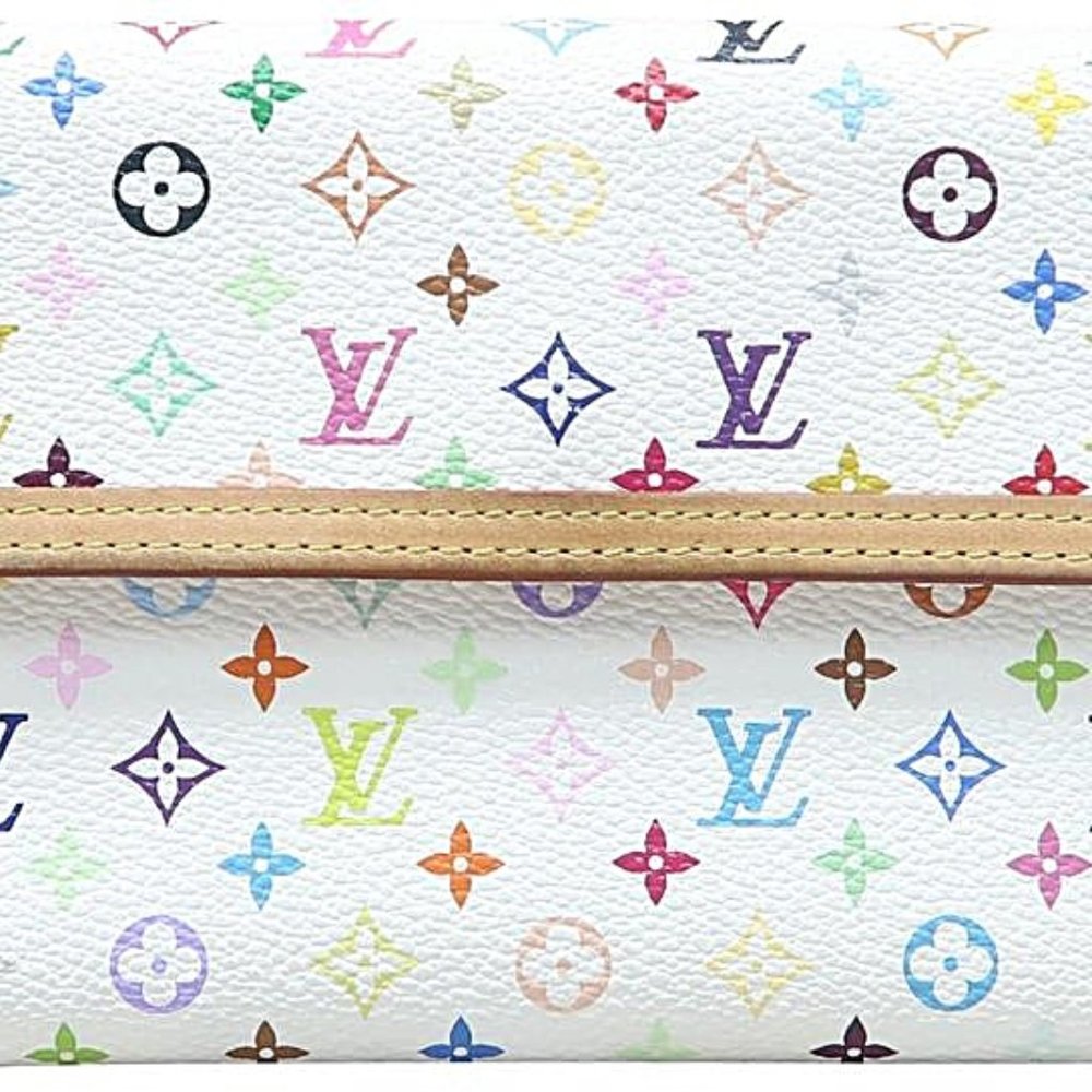 100% AUTHENTIC LOUIS VUITTON MULTICOLOR PORTE TRESOR INTERNATIONAL WALLET
